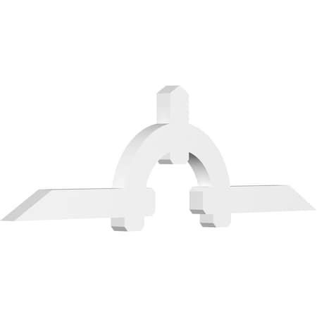 Ekena Millwork Ericson Architectural Grade PVC Gable Bracket, 96"W x 28"H x 4"D x 6"F, 7/12 Pitch GBP096X28X0406ERI00